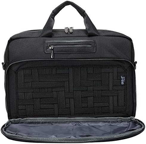 Cocoon MCP3355BK Buena Vista 16" Laptop Brief with Built-in Grid-IT!® Accessory Organizer (Black)