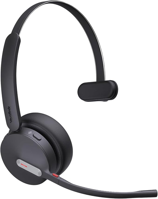 Yealink BH70 UC (NO Dongle) Wireless Bluetooth Headset with Microphone for Work, 35h Talking Battery Life, 3-Mic Noise Cancellation Headsets for Computer, 91g Lightweight Headphone for Open Office