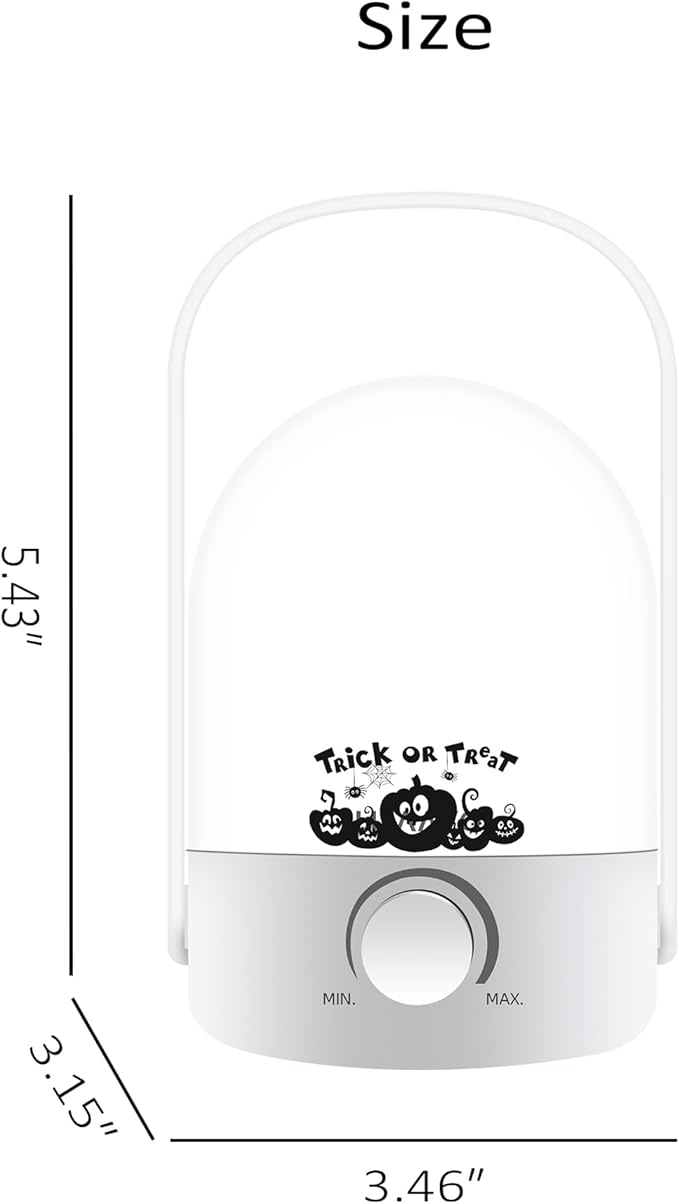 Rechargeable Lamp 1200mAh Small Bedside Rechargeable Lanterns Dimmable Led Cordless Tent Light Holiday Gifts Work,White B