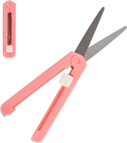 JubileeYarn Push Open Folding Safety Scissors - Pink - 1 Pair