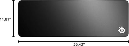 SteelSeries QcK Gaming Mouse Pad - XL Stitched Edge Cloth - Extra Durable - Sized to Cover Desks