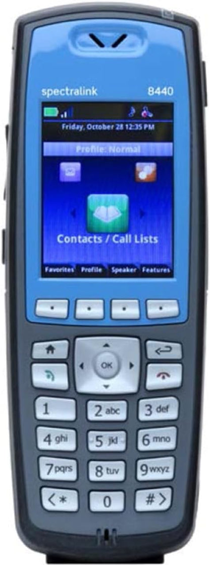Spectralink 8440 Blue Handset Without Lync Support, Battery and Charger Sold Separately - Part Number 2200-37147-001 (Renewed)