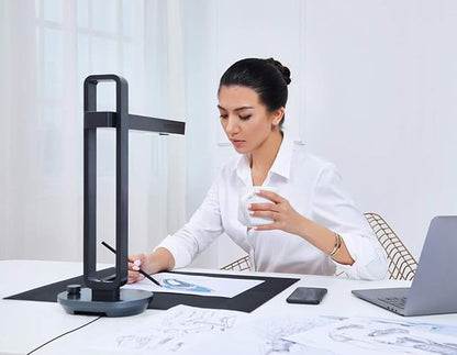 CZUR Aura Pro Book & Document Scanner,Capture A3 & A4, Auto-Flatten & Deskew Powered by AI Technology, Foldable & Portable, Compatible with Windows & Mac OS