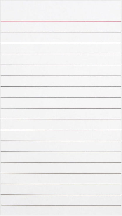 Okuna Outpost 300 Pack Vertically Ruled Index Cards, Vertical Lined Paper Note Cards, Portrait Style (3 x 5 In)