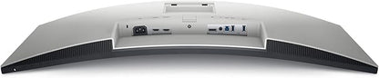Dell S3422DW Curved Monitor - 34-inch WQHD (3440 x 1440) Display, 1800R Curved Screen, Built-in Dual 5W Speakers, 4ms Grey-to-Grey Response Time, 16.7 Million Colors - Silver