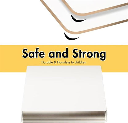 Dry Erase Boards for Classroom | 9x12 Inches, Double-Sided, Student Dry Erase Board for School and Home Learning | Personal Small White Board for Lap, Desk, Office, Kitchen | Pack of 12