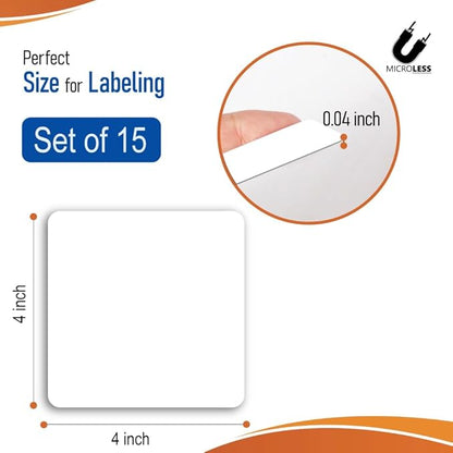 Dry Erase Magnetic Label 4 x 4 inch