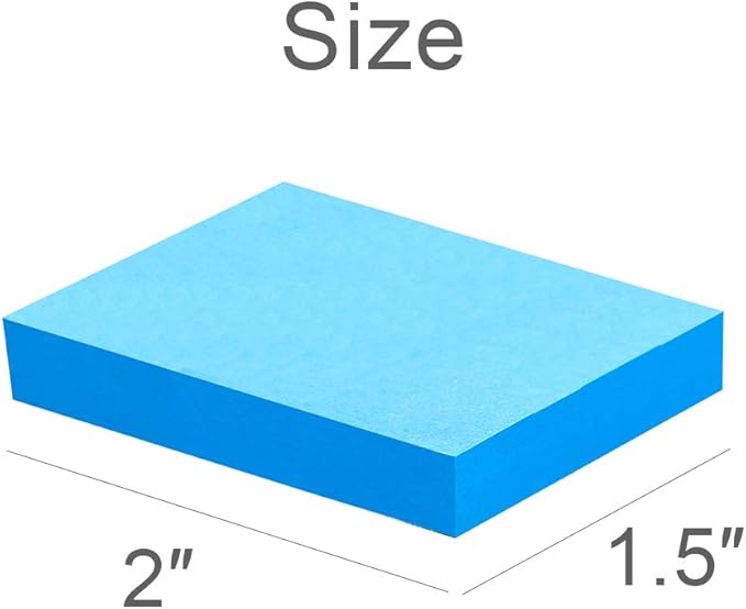 Sticky Notes 1.5x2 Inches,48 Pads, Bright Colors Self-Stick Pads,75 Sheets/Pad…