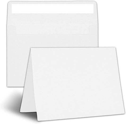 Xinilove 30 Pack White Invitation Cardstock with 30 Pack Envelopes,Blank Cards and Envelopes 4x6,Self-Seal Thank you Blank Greeting Cards and Envelopes, for All Occasions DIY, Print custom