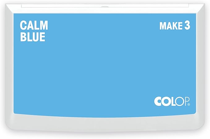 COLOP Make Series, Ink Stamp Pads, with Non-Toxic Premium Ink, Water-Based Acid-Free (Calm Blue, Make 3-3-1/2" x 6-1/4")