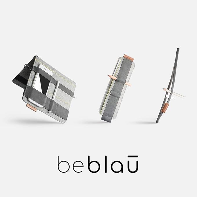 Beblau Slim Portable Tech Organizer – Attachable Laptop & Notebook Accessory | Fits 13"-17" | Backpack Insert & Desk Organizer | Office, Home, & School | Work-from-Home Essentials | Christmas Gift