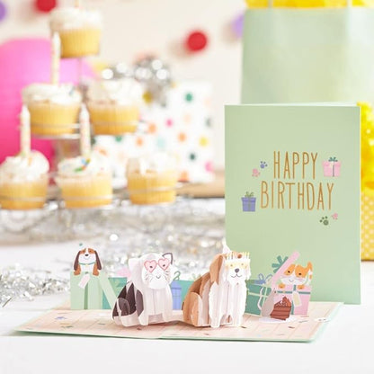 Lovepop Birthday Pop-Up Card for Her, Him, Men, Women - 3D Animal Greeting Cards - Birthday - 5" x 7" - Blank Notecard & Envelope Included
