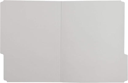 Amazon Basics File Folders, Letter Size, 1/3 Cut Tab, Gray, 36-Pack