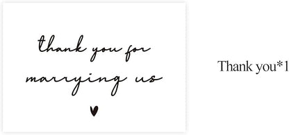 Wedding Day Card, Thank You for Marrying Us, Thank You Card for Officiant, Priest, Minister, Judge, Pastor Gifts.（Thank You B）