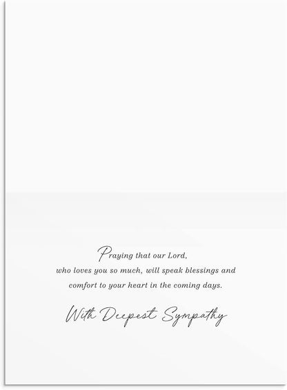 DaySpring - Sympathy - Blessed are Those Who Mourn - 4 Nature Landscape Design Assortment with Scripture - 12 Sympathy Boxed Cards & Envelopes (U0060)