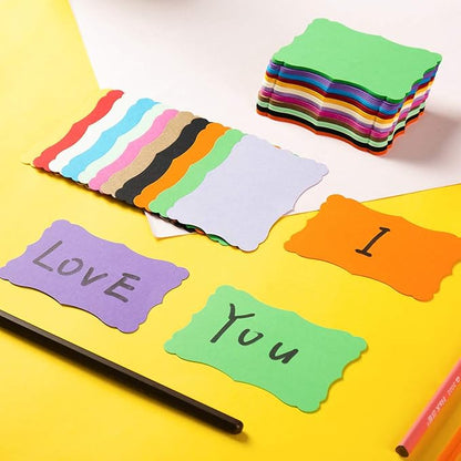 120 Pieces Small Mini Business Cards Vintage Assorted Colors Blank Note Cards Gift Word Card for Business Cards, Gift Cards (12 Colors, 3 x 5 inches)