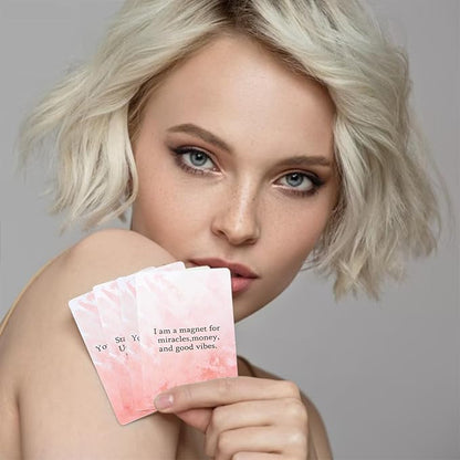 Funny Affirmation Cards for Women - Daily Positive Affirmations for Friend,Sister, Daughter, Wife, Boss & Coworker - Inspirational Self Care Gifts for Badass Woman Birthday Gift