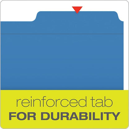 Pendaflex Fastener Folders, 2 Fasteners, Letter Size, Blue, 1/3 Cut Tabs in Left, Right, Center Positions, 50 per Box (22040GW)