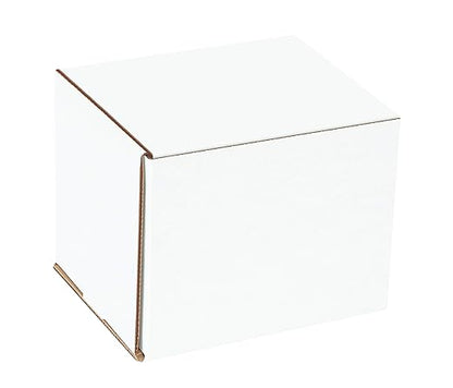 Boxes Fast BFM331 Corrugated Cardboard Mailers, 3 x 3 x 1 Inches, Tuck Top One-Piece, Die-Cut Shipping Cartons, Small White Mailing Boxes (Pack of 50)