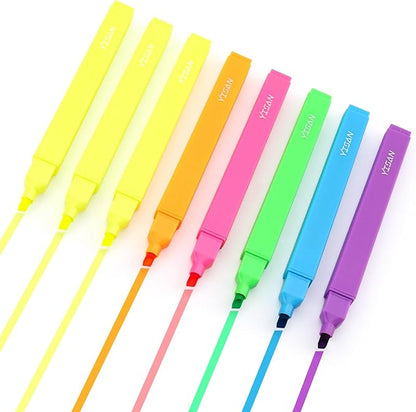 YISAN Highlighters Assorted Colors, no Bleed Pens,Soft Tip for Journal, Bright,70955