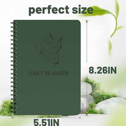 Day Planner Notebook - Undated Planner To Do List Notebook, Today Planner with Checklist, Daily To Do Planner to Increase Productivity, The Perfect Office Supplies For Man/Women (Dark Blue)