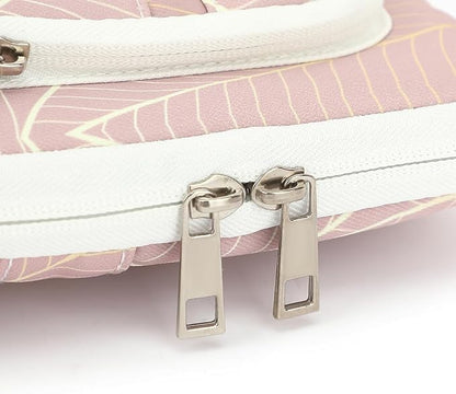 canvaslife 360° Protective Laptop Sleeve Case Bag with 4 Pockets for MacBook Pro 16 inch and 15 inch-15.6 inch Laptop (Golden leaf)