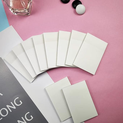 Transparent Sticky Notes 500 Sheets, 2 x 3 in Clear Sticky Notes, See Through Invisible Translucent Sticky Notes Waterproof Self-Stick Note Pads for School, Office (10 Packs)