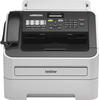 Brother FAX-2840 High Speed Mono Laser Fax Machine, Dark/Light Gray - FAX2840, 17.750x18.125x16.625