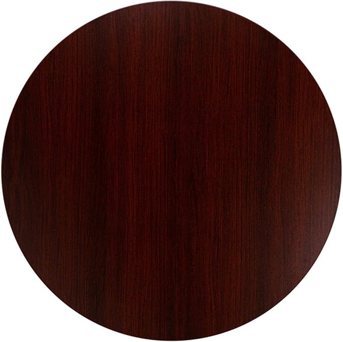 Flash Furniture Chapman 36" Round Multi-Purpose Conference Table in Mahogany