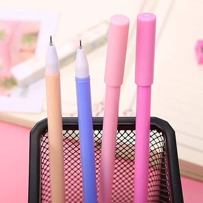 12 Pcs Cartoon Animal Pens, Kawaii School Supplies Pens Cute Cartoon Gel Ink Pens Boys Girls Cute Pens Suitable for Writing, Gifts for Children Teachers, Black Refill Pen Cap Rotate To Pull Out