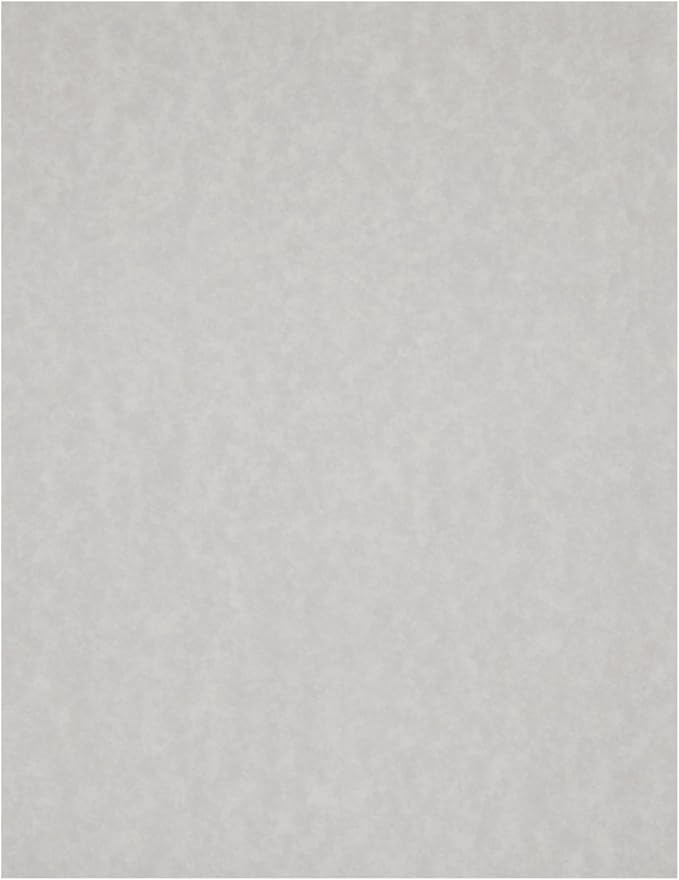 96 Sheets Grey Parchment Paper for Certificates, Resumes, Diplomas, 90 GSM Textured Stationary, Printer-Friendly - Gray Papers for Printing (8.5 x 11 inch)