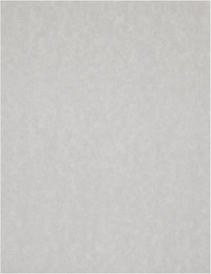 96 Sheets Grey Parchment Paper for Certificates, Resumes, Diplomas, 90 GSM Textured Stationary, Printer-Friendly - Gray Papers for Printing (8.5 x 11 inch)