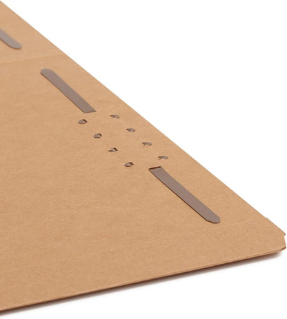 Smead Fastener File Folder, 2 Fasteners, Reinforced Straight-Cut Tab, Letter Size, Kraft, 50 per Box (14813), Brown