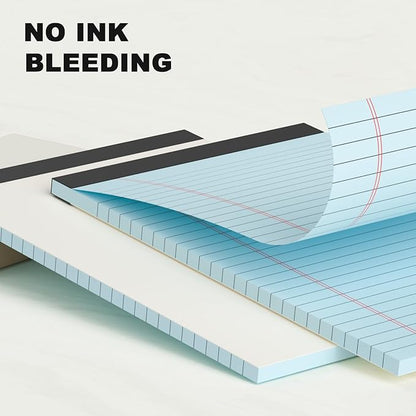 5pcs Small Note Pad 5x8 Notebook College Ruled Color Legal Pads Paper Notepads 5 Pack Study Back Writing Pads 5 x 8 Legal Pads Perforated Narrow Ruled Pads of Paper (Multicolor)