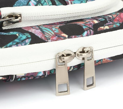 canvaslife 360° Protective Laptop Sleeve Case Bag with 4 Pockets for MacBook Pro 16 inch and 15 inch-15.6 inch Laptop (Skull)