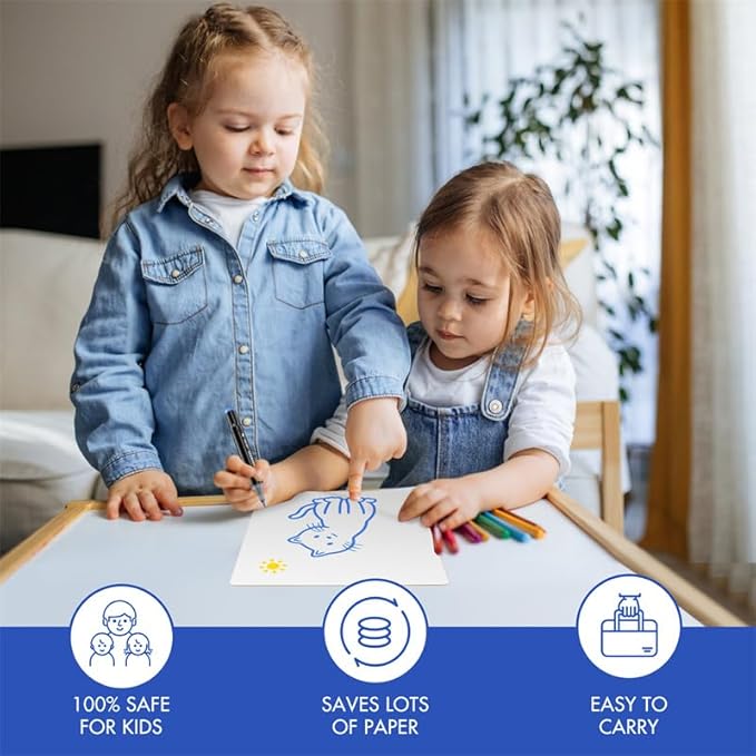 Dry Erase Boards for Classroom | 9x12 Inches, Double-Sided, Student Dry Erase Board for School and Home Learning | Personal Small White Board for Lap, Desk, Office, Kitchen | Pack of 3