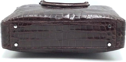 Masami Handmade Genuine Crocodile Leather Business Bag, Briefcase, Japanese brand, Leather bag
