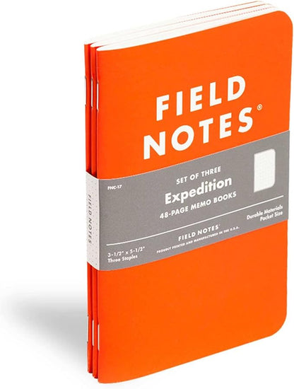 Field Notes | Expedition Edition 3-Pack | Waterproof Notebook