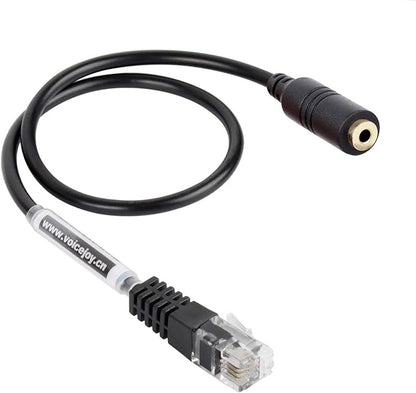 VoiceJoy Headset Adapter/Converter VoIP 2.5mm Headset to RJ9/RJ10 Plug ONLY for Cisco Phones,Cisco 794X 797X 796X 88XX 99XX Series