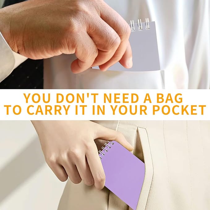 12 pcs Pocket Notebook Small Notepad Pocket Notepad Small Spiral Notebooks 3X5Inches (12pac)