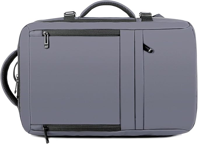 Travel Backpack for Women, Business Anti Theft Water Resistant Durable Scalable Laptop Backpack with USB Charging Port, 17 Inch Computer Bag Rucksack Casual Daypacks, Gifts for Men & Women, Grey