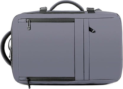 Travel Backpack for Women, Business Anti Theft Water Resistant Durable Scalable Laptop Backpack with USB Charging Port, 17 Inch Computer Bag Rucksack Casual Daypacks, Gifts for Men & Women, Grey