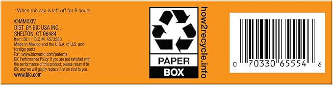 BIC Brite Liner Highlighters, Chisel Tip, 12-Count Pack of Pink Highlighters, Ideal Highlighter Set for Organizing and Coloring