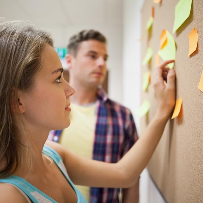 Large 60" x 36" Large Cork Board Bulletin Board, Framed CorkBoard, Wall-Mounted Notice Message Pin Board, Silver Aluminium Framed