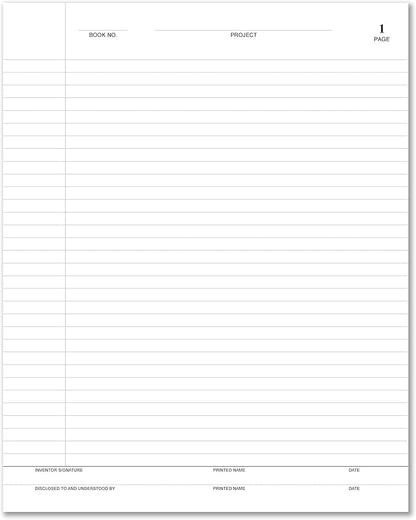 BookFactory Lab Notebook/Laboratory Notebook - Professional Grade -500 Pages, 8" x 10" (Ruled Format) Black and Burgundy Imitation Leather Cover, Section Sewn Hardbound (LRU-500-SRS-A-LKMST1)