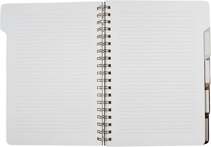 Fringe Studio Large Tab Notebook,Naturalist Notes, Flexible Paperback Cover, 5 Subject/Die-Cut Dividers, 7.25" X 10", 180 Lined Pages, Multicolor (343PA003FSC)