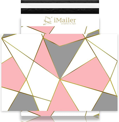 100 Count - 10x13 inch Poly Mailer Envelope Triangular Mailing Shipping Package Bags-Self Seal…