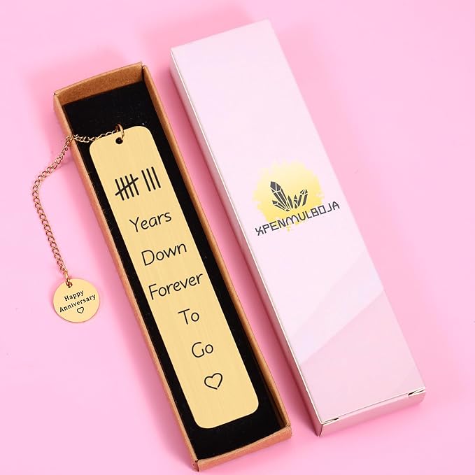 8th Anniversary Bronze Gifts for Him Her, Bronze Anniversary Wedding Gifts for Couple Husband Wife, 8 Year Anniversary Anniversary Bookmark, Bronze Gifts for 8th Gifts for Anniversary