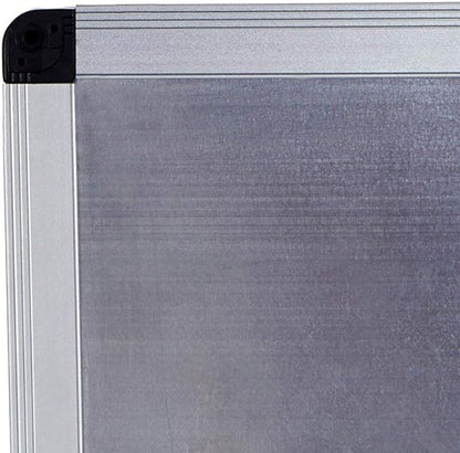 VIZ-PRO Magnetic Dry Erase Board, 72 X 40 Inches, Pack of 2, Silver Aluminium Frame