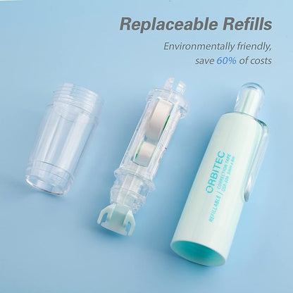 Refillable Retractable White Correction Tape, Mini Small Japan Aesthetic Cute Correction Tape Pen, with Easy to Refill Pen Applicator,for Kawaii School Office Supplies